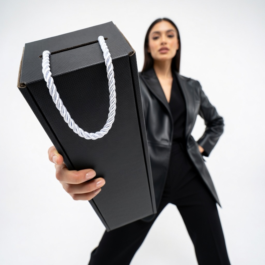 w68 Czarne pudełko na szampana