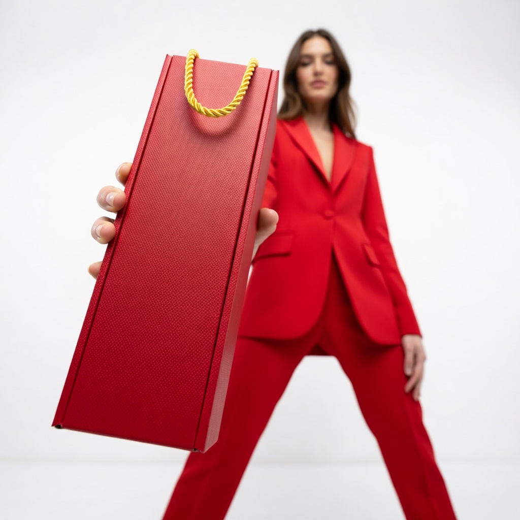 w68 Czerwone pudełko na szampana