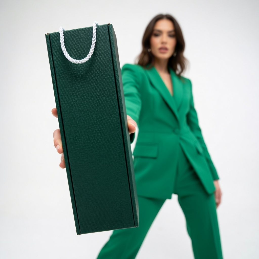 w68 Zielone pudełko na szampana